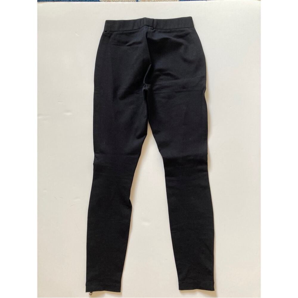 J.Crew Pixie Pants with Leather Trim Black Size 00 - Picture 2 of 8